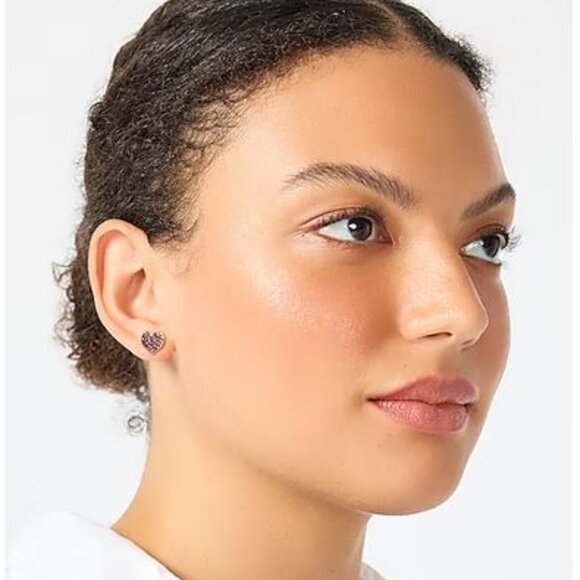 NWT - J.Crew Pavé heart studs - Picture 2 of 5